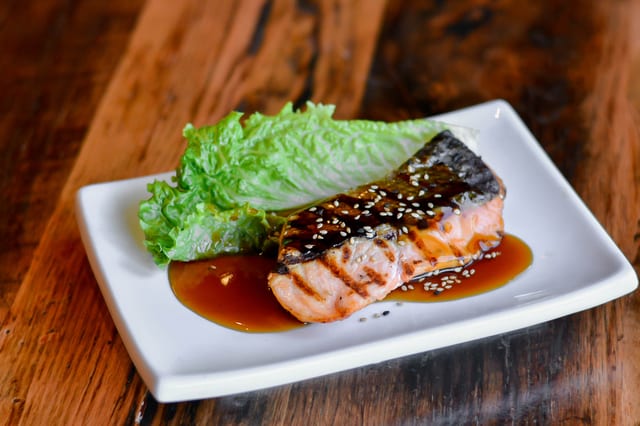 Salmon Teriyaki Tapas.