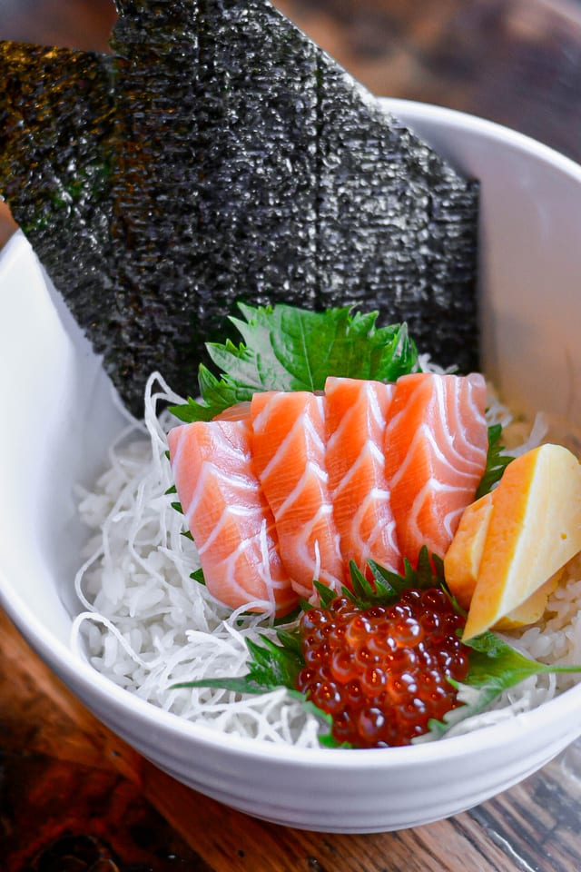Salmon Ikura Don.