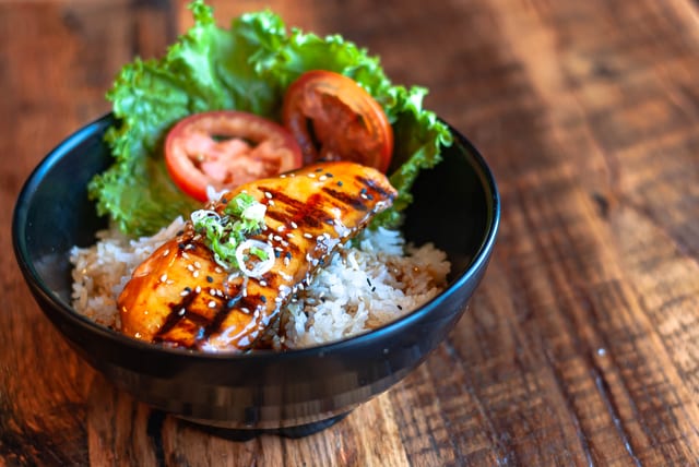 Salmon Teriyaki Bowl.