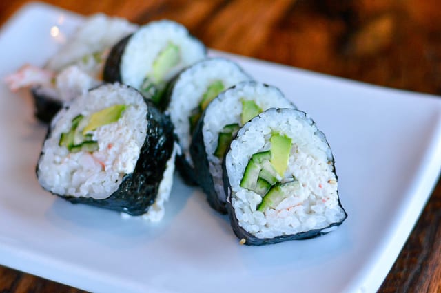 Shrimp & Krab Cut Roll.