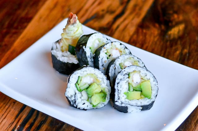 Shrimp Tempura Cut Roll.