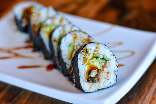 Salmon Skin Cut Roll.