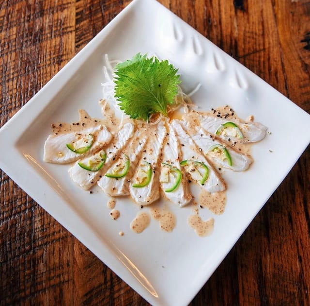 Sashimi | Halibut Carpaccio (8pcs).